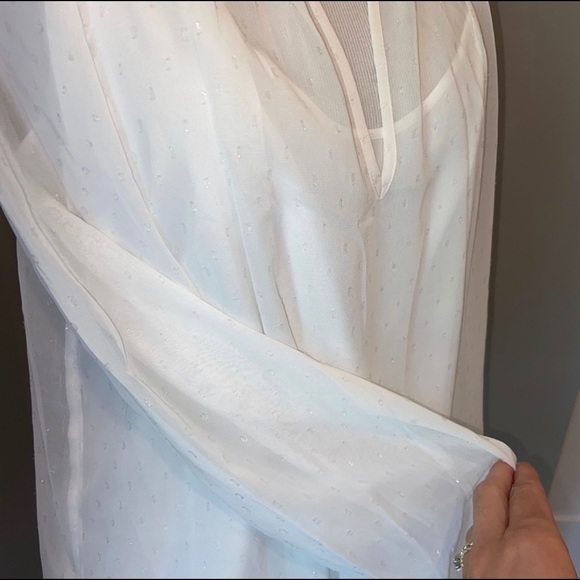 NWT Pin Dot Chiffon blouse inspired by our LA-made denim collection, Point Sur - Picture 4 of 11